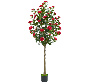 Planta Artificial de Camelia Verde con Follaje de PE Resistente a los Rayos UV, Altura Personalizada, Ecológica, Ignífuga, con una Vida Útil de 10 Años - Product Image 2