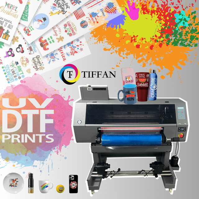 Epson I3200 Inkjet Stickers 60cm Width Uv Transfers Machine Wrap 3d Sticker for Cups Perfume Bottle Uv Sticker UV DTF Printer