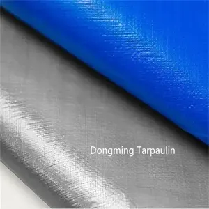 Kain tenun HDPE perak biru terpal tahan air taman gudang meliputi PE kain terpal lembar plastik