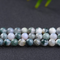 Perles rondes en pierre naturelle Agates d'arbre, 4, 6, 8, 10 mm, Agates d'arbre pour la fabrication de bijoux