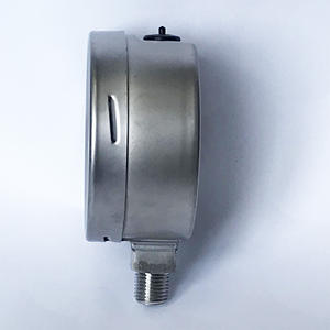 En 837-1 3Inch 80Mm Compleet <span class=keywords><strong>Ss</strong></span> SS316 Manometer 160PSI NPT1/4 - Product Image 2