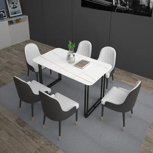 BOTON STONE Salle à <span class=keywords><strong>manger</strong></span> italienne de luxe Maison moderne <span class=keywords><strong>ardoise</strong></span> blanche <span class=keywords><strong>Manger</strong></span> dessus de salle à <span class=keywords><strong>manger</strong></span> en marbre - Product Image 4