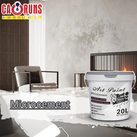 Peinture d'art anti-salissure et résistante aux frottements Effet béton brut importé Caractéristique Revêtement micro-ciment Peinture murale intérieure