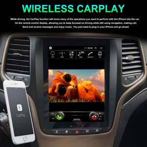 Lecteur vidéo de voiture Android 13 avec écran Tesla 8+256G pour Jeep Grand Cherokee 2014 2015 2016, autoradio, GPS, système multimédia - Product Image 4