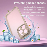 Coque de protection élégante translucide givrée double couche antichoc pour iPhone 17/16/15 Max Plus