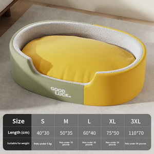 Cama para Mascotas con Funda Extraíble, Cálida para Invierno, Relleno de Algodón PP, para Todas las Estaciones, Confortable para Perros Pequeños y Medianos - Product Image 6