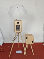 Espejo Mágico de Madera de Doble Cara para Cabina de Fotos, Compatible con Cámaras, Impresión Autoservicio, Capacidad para 15 Personas, iPad Magic Mirror Plus