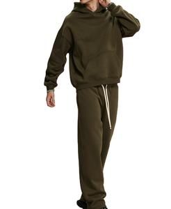 2025 nouvelle saison sweat à capuche en peluche surdimensionné pour hommes à la mode coupe ample sweat d'hiver - Product Image 1