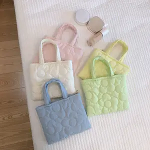 Sac à main en tissu solide pour femmes, petite fermeture éclair, Logo personnalisé, sacs mignons étanches aux chocs, collection