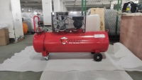 Kompresor Udara ZELDA 100L Stasioner Industri 220V 8 Bar Berpelumas Berpendingin Udara Bertenaga AC Senyap Penggerak Sabuk