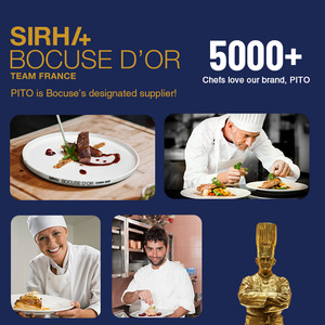 Platos Negros de Porcelana de Buena Calidad para <span class=keywords><strong>Hotel</strong></span> PITO, Vajilla Negra Mate, Venta Caliente <span class=keywords><strong>en</strong></span> Emiratos Árabes Unidos, Vajilla para Restaurante - Product Image 3