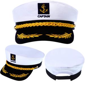 Chapeau de Capitaine Yacht pour Enfant Adulte Casquette Nautique Marine Marin <span class=keywords><strong>Amiral</strong></span> Chapeaux pour Accessoire de Costume d'Halloween - Product Image 4