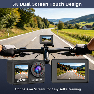 Caméra <span class=keywords><strong>d</strong></span>'action 5K M90TR 60fps Écran tactile 2,2'' + écran IPS 1,3'' Stabilisation électronique 6 axes WiFi Vidéo verticale à distance 9:16 Pré-enregistrement - Product Image 6