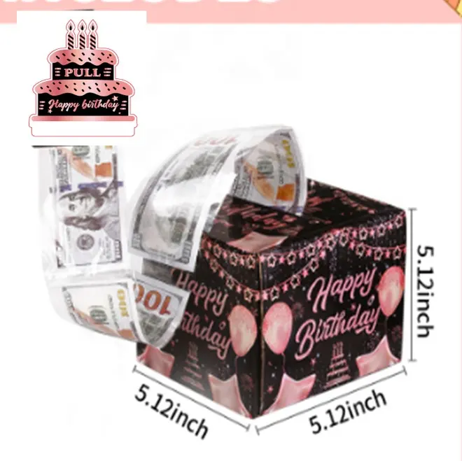 Best-selling Cash Lottery Surprise Gift Box Birthday Party Decoration Supplies Welfare Box Christmas Gift Box