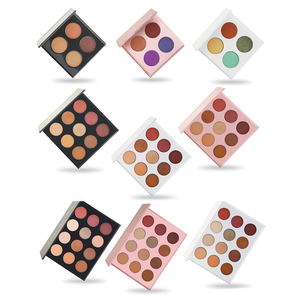 9/12/21 couleurs Palette de fard à paupières Style maquillage pour les yeux Palette de fard à paupières à paillettes neutre Corée imperméable à l'eau ombre à paupières poudre sèche - Product Image 4