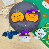 Peluches d'Halloween : Chauve-souris volante, fantôme, citrouille, porte-clés d'Halloween, décorations en gros
