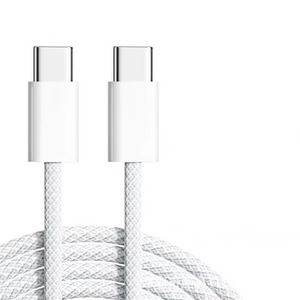 Fabbrica 1M 60W ricarica rapida Nylon intrecciato rame tipo <span class=keywords><strong>C</strong></span> <span class=keywords><strong>a</strong></span> tipo <span class=keywords><strong>C</strong></span> per iphone 15 16 17 cavo dati Mobile di ricarica rapida - Product Image 1