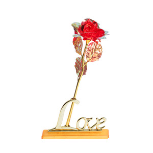 Vendita calda 24K lamina d'oro rosa artificiale regalo di lusso con scatola personalizzata <span class=keywords><strong>per</strong></span> <span class=keywords><strong>lei</strong></span>-compleanno natale e pasqua - Product Image 6
