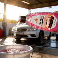 Shampooing auto concentré Senlai Foam 500g, dilution 1:100, nettoyant toutes surfaces dures, vitres, roues, une bouteille.