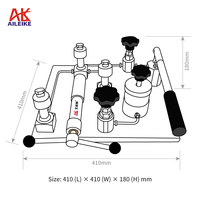 Portable ALKT803/804 Hydraulic Pressure Calibrator Convenient Manual Pressure Gauge Detection Pressure Measuring Instruments