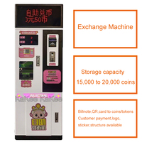 Máquina automática de cambio de efectivo Código QR Billnote Tarjeta DE CRÉDITO A Token Máquina de intercambio de monedas a Quarter Autoayuda Changer