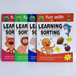 Livre d'activités et de coloriage pour l'éducation préscolaire des enfants, stimulant l'intelligence, avec interaction ludique parent-enfant - Product Image 1