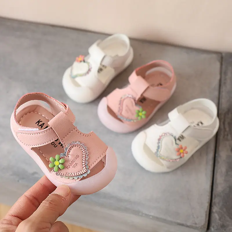 In Bulk Fashion Children's Baby Toddler Outdoor Wedding Closed Toe Girls Leather Sandals For Kids