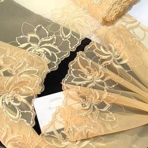 Ribete <span class=keywords><strong>de</strong></span> Encaje Bordado Floral Ecológico <span class=keywords><strong>de</strong></span> 19 cm <span class=keywords><strong>para</strong></span> <span class=keywords><strong>Vestidos</strong></span> <span class=keywords><strong>de</strong></span> Novia, Ropa <span class=keywords><strong>de</strong></span> Muñecas y <span class=keywords><strong>Vestidos</strong></span> <span class=keywords><strong>de</strong></span> Novia con Cuentas - Product Image 5