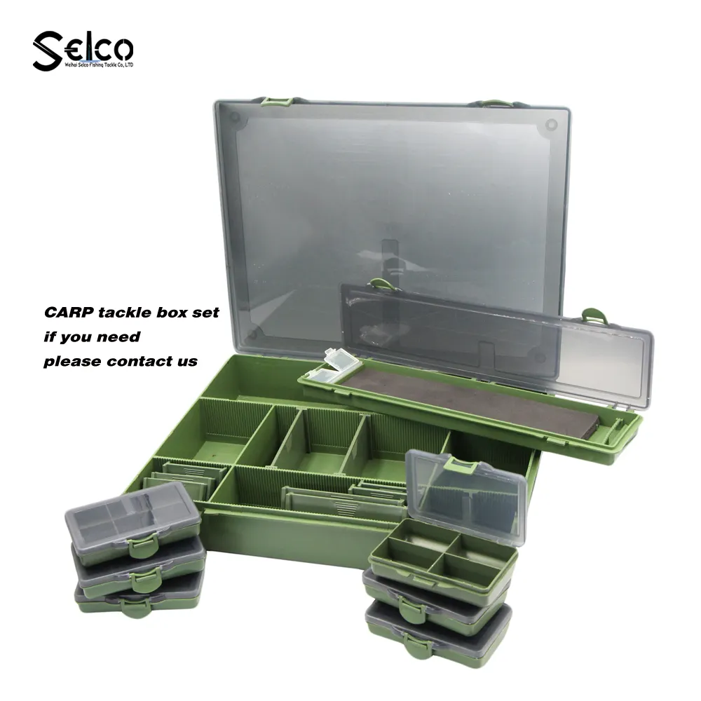Selco 13.5*3.5*1.7Inch Karper Plastic Visaccessoires Tackle Box Stijve Hair Rig Board Rig Box Portemonnee Rig Opbergdoos