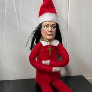 Elfo de Navidad que se comporta mal, bonito OZ juguete, novedad, niña traviesa larga y flexible con cuerpo suave y cara de vinilo, muñeca de Navidad Ozzy - Product Image 2