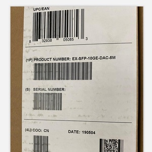 Câble à fibre optique EX-SFP-10GE-DAC-5M compatible Juniper Attache directe passive Cuivre <span class=keywords><strong>Twinax</strong></span> 5G Réseau IP TCP Compatible - Product Image 1