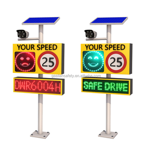 Panneau de signalisation routière numérique 2-3, panneau de retour d'information routière LED solaire en aluminium, panneau de limitation de vitesse <span class=keywords><strong>radar</strong></span>, reconnaissance de <span class=keywords><strong>plaque</strong></span> d'immatriculation - Product Image 4