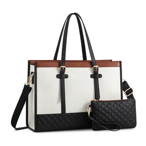 Sac à main pour ordinateur portable LOVEVOOK 15,6 pouces, résistant à l'eau, sac de travail pour femme, grande capacité, mallette, pochette d'hiver, sac à main pour femme - Product Image 6