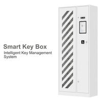 Caja Fuerte Inteligente de 235 Llaves, Sistema de Gestión de Llaves Inteligente, Lector RFID de Pie, Productos de Protección de Seguridad con Huella Dactilar y Reconocimiento Facial