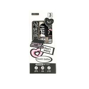 Dibujos animados creativos Fat Head Press neutral pen Student 3 sets American retro ST Head Cepillo de secado rápido Problema Black Water pen - Product Image 2