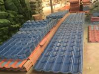 Tejas de Techo Tradicionales Españolas de Resina Sintética ASA PVC, Impermeables y Resistentes al Fuego, de 1050 mm de Ancho, para Casas, Hoteles, Villas y Templos