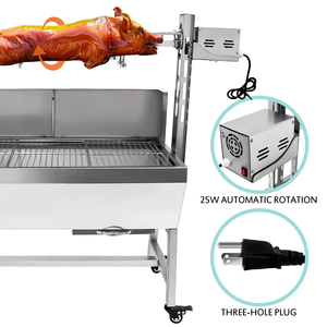 Gran exterior de acero inoxidable cerdo Cordero <span class=keywords><strong>carbón</strong></span> giratorio <span class=keywords><strong>Industrial</strong></span> hogar barbacoa parrilla <span class=keywords><strong>asador</strong></span> Spit tostador para barbacoa - Product Image 2