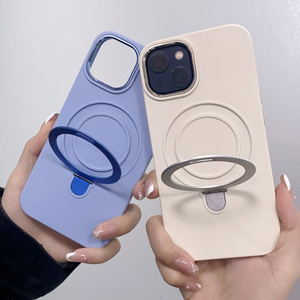 Support de support de bague étui pour <span class=keywords><strong>iPhone</strong></span> 14 <span class=keywords><strong>Pro</strong></span> <span class=keywords><strong>Max</strong></span> liquide Silicone doigt support magnétique couverture coque de té<span class=keywords><strong>l</strong></span>éphone pour <span class=keywords><strong>iPhone</strong></span> <span class=keywords><strong>13</strong></span> 12 11 15Pro - Product Image 4