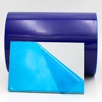 Film de protection chimique transparent en PE soufflé à chaud, imperméable et anti-poussière, pour couverture de surface temporaire de plaques en alliage d'aluminium