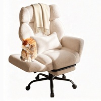 Chaise de bureau ergonomique confortable avec accoudoirs rabattables, siège extra large, coussin lombaire et design croisé pour les jambes, idéale pour le gaming et les postes de travail grands et larges