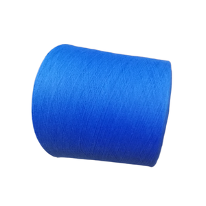 Benang katun daur ulang kualitas baik 40S biru langit katun daur ulang pola teknik rajutan benang rajut - Product Image 4