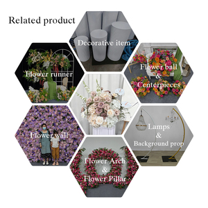 Arrangements floraux en soie douce couleur chair pour la rentrée scolaire et la décoration de mariages, allées, scènes et panneaux de bienvenue - Product Image 5