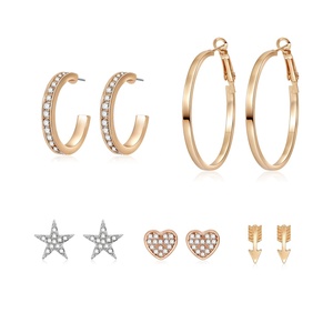 Set di <span class=keywords><strong>orecchini</strong></span> <span class=keywords><strong>personalizzabili</strong></span> set di <span class=keywords><strong>orecchini</strong></span> in argento Sterling 18 carati placcati oro <span class=keywords><strong>orecchini</strong></span> da donna - Product Image 3
