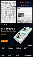 Graphics Card RTX 2060 6G GDDR6 192-bit 14Gbps Gaming Graphics Card for Desktop RTX2060 SUPER 8G