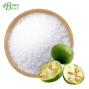 Amostra grátis Fabricação Branco ou Marrom Grânulo Açúcar Substituto Orgânico Luo Han Guo Eritritol Monk Fruit Extract Adoçante