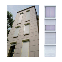 Storm Hurricane Protection Anti-vol Extérieur En Aluminium Feu Louvre Obturateur Fenêtre Pour Maison