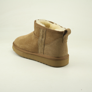 초콜릿 여성 사이드 모조 다이아몬드 부츠 - Product Image 4