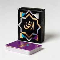 Jeu de cartes de tarot personnalisées magnifiques, motifs géométriques colorés, cartes de jeu pour cadeau de fête ou pour collectionneurs