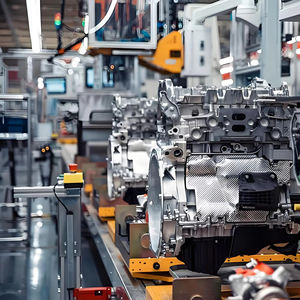 Lini produksi perakitan mesin kendaraan energi baru kustom dengan meja kerja Manual - Product Image 1