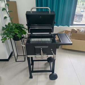 <span class=keywords><strong>Barbecue</strong></span> portable multifonction YUESHEN sur roues pour camping et terrasse, en fonte, au charbon de bois - Product Image 4